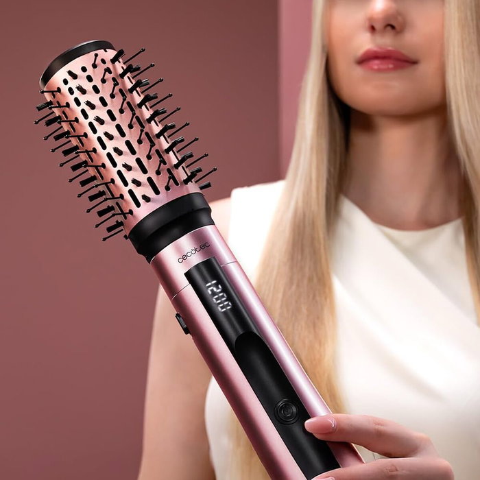 Cecotec Brosse Séchante, Coiffeuse & Boucleur 3en1 AirGlam 14en1 Flex 1200W ionique céramique