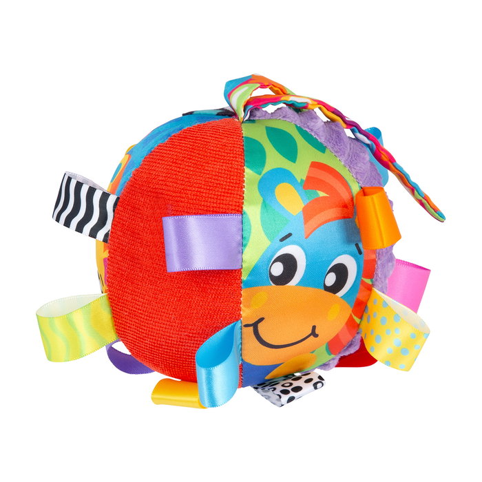 Playgro Pelote Loopy Loops 0180271 – Jouet sensoriel avec boucles, sons et textures – Dès 3 mois
