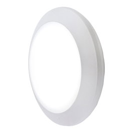 Fumagalli Plafonnier surface rond Berta Translucide E27 Blanc Résine UV IP66 Ø275 x 80 mm