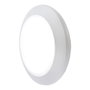 Fumagalli Plafonnier surface rond Berta Translucide E27 Blanc Résine UV IP66 Ø275 x 80 mm