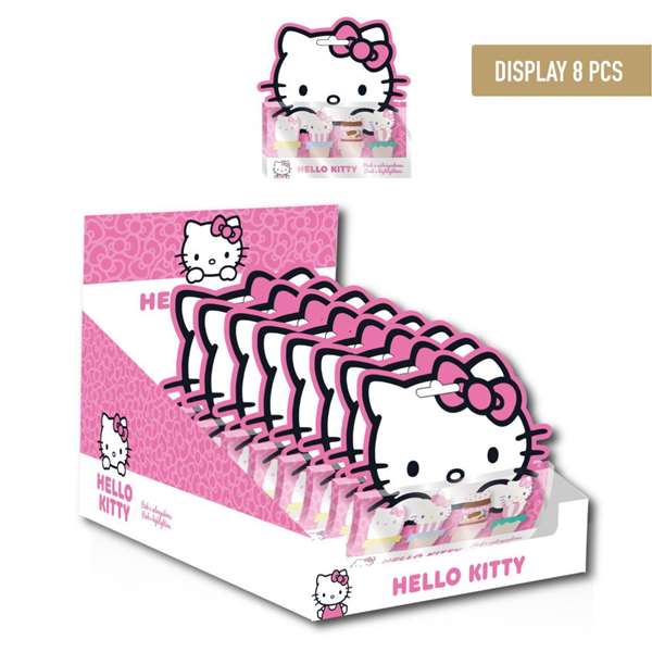 Hello Kitty Surligneurs Cerdà - Lot de 5 - Rose - Dimension : 12.3 x 6.0 x 3.2 cm - À partir de 3 ans