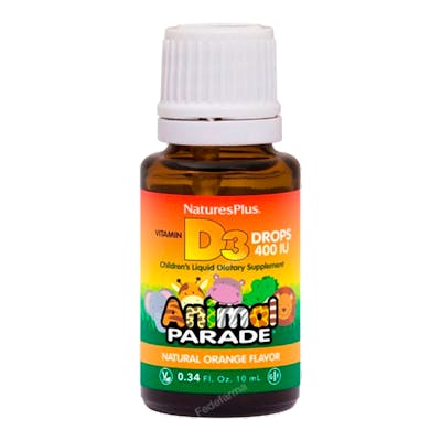 NATURES PLUS Animal Parade Vitamine D3 gouttes 10ml NATURES PLUS Animal Parade Vitamine D3 gouttes 10ml