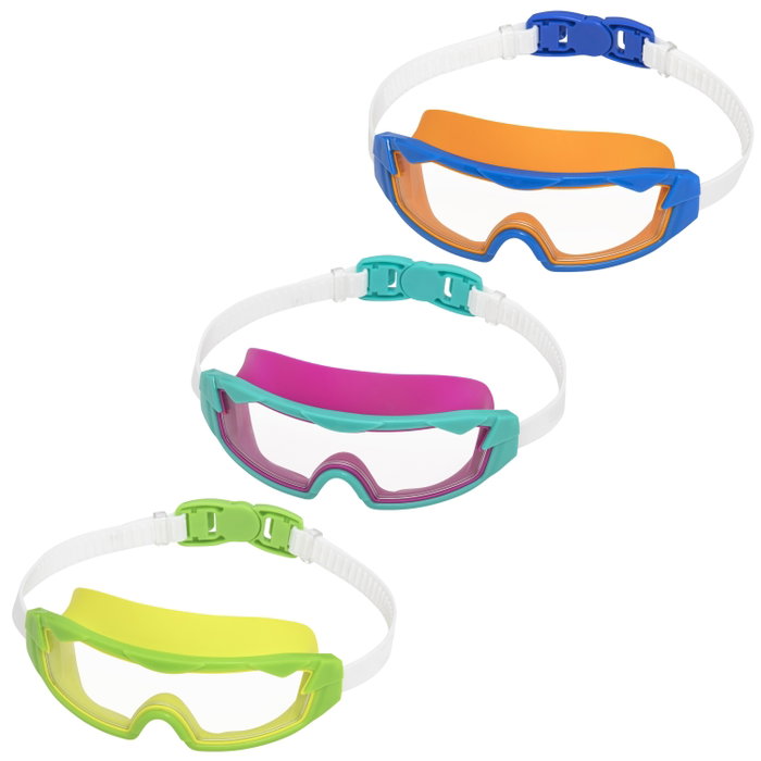 Bestway 21179 Masque de Plongée Junior avec Correa en Silicone Couleur Assortie Antivaho +7 Ans Piscine et Plage