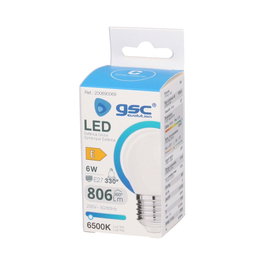 GSC Evolution Ampoule LED sphérique Serie Cristal 6W E27 6500K