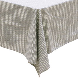 Home Deco Factory Nappe Rectangulaire Imprimé Feuilles 140x240 cm