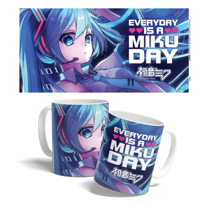 Hatsune Miku mug Everyday is a Miku Day 325 ml Hatsune Miku mug Everyday is a Miku Day 325 ml
