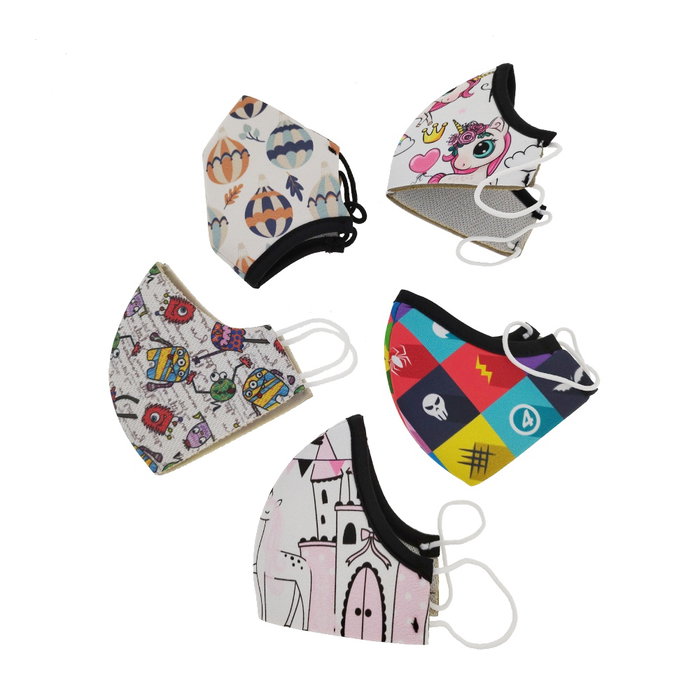 Dipovips Masque de Protection pour Enfants 6-9 Ans, Mascarilla Infantil 6-9 Años, Hygiénique et Lavable Dipovips Masque de Protection pour Enfants 6-9 Ans, Mascarilla Infantil 6-9 Años, Hygiénique et Lavable