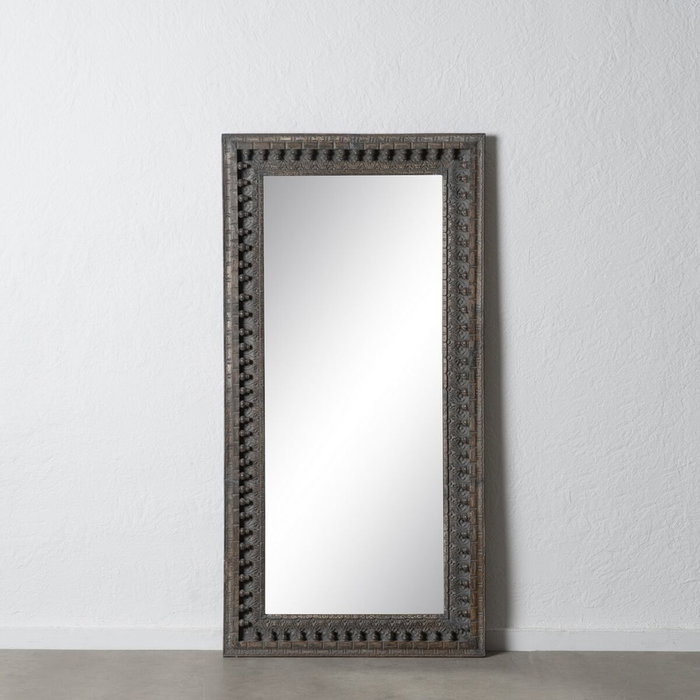 BigBuy Home Miroir mural Brun foncé Vertical 84 x 4,5 x 169 cm BigBuy Home Miroir mural Brun foncé Vertical 84 x 4,5 x 169 cm