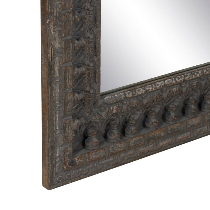 BigBuy Home Miroir mural Brun foncé Vertical 84 x 4,5 x 169 cm BigBuy Home Miroir mural Brun foncé Vertical 84 x 4,5 x 169 cm