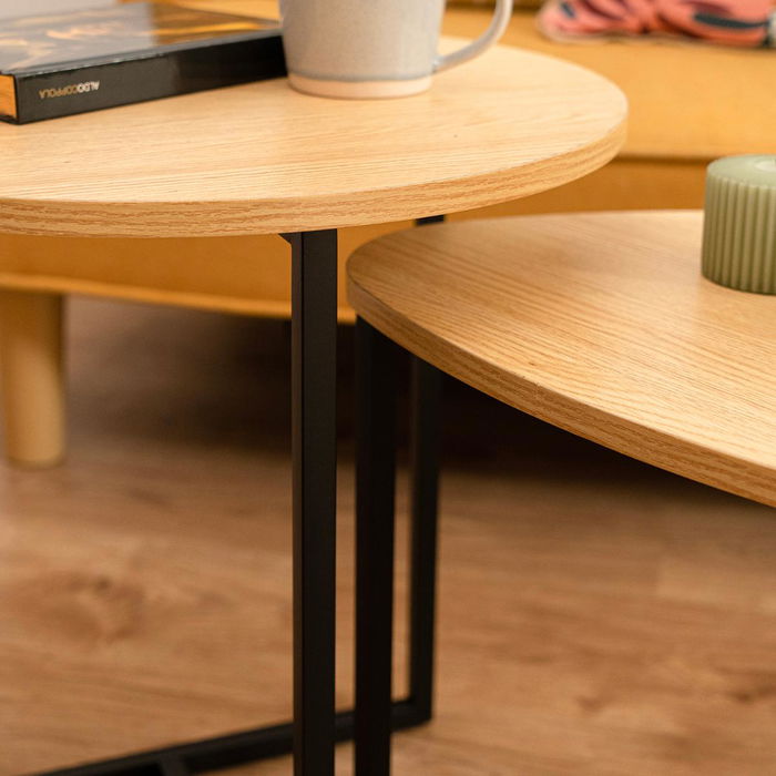 Table d'appoint Vinthera Moa 2 Pièces Métal