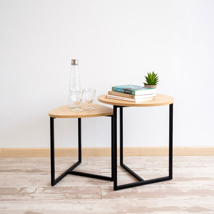 Table d'appoint Vinthera Moa 2 Pièces Métal