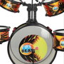 Reig Batería completa Fire Beat, Batterie complète enfant 4 ans et plus, en plastique, 4 pièces