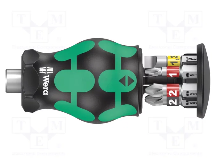 Wera Kraftform Kompakt Stubby Magazine 2 avec 6 embouts Wera Kraftform Kompakt Stubby Magazine 2 avec 6 embouts