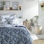 Today Parure de lit Flower Garden, 220x240 cm, bleu