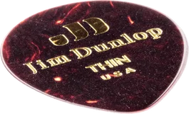 DUNLOP Pack de 12 Médiators Genuine Celluloid Teardrop Shell - Thin