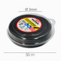 WOLFPACK LINEA PROFESIONAL Fil Nylon et Aluminium Dentelé Carré 3 mm x 50 m