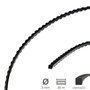 WOLFPACK LINEA PROFESIONAL Fil Nylon et Aluminium Dentelé Carré 3 mm x 50 m