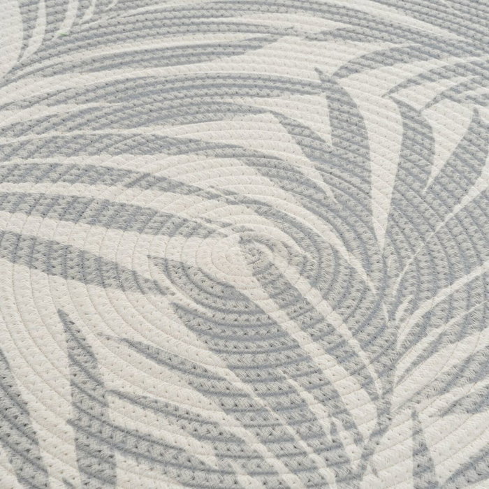 BigBuy Home Tapis Blanc Gris 90 x 90 x 0,5 cm BigBuy Home Tapis Blanc Gris 90 x 90 x 0,5 cm