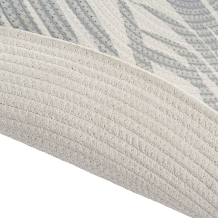 BigBuy Home Tapis Blanc Gris 90 x 90 x 0,5 cm BigBuy Home Tapis Blanc Gris 90 x 90 x 0,5 cm