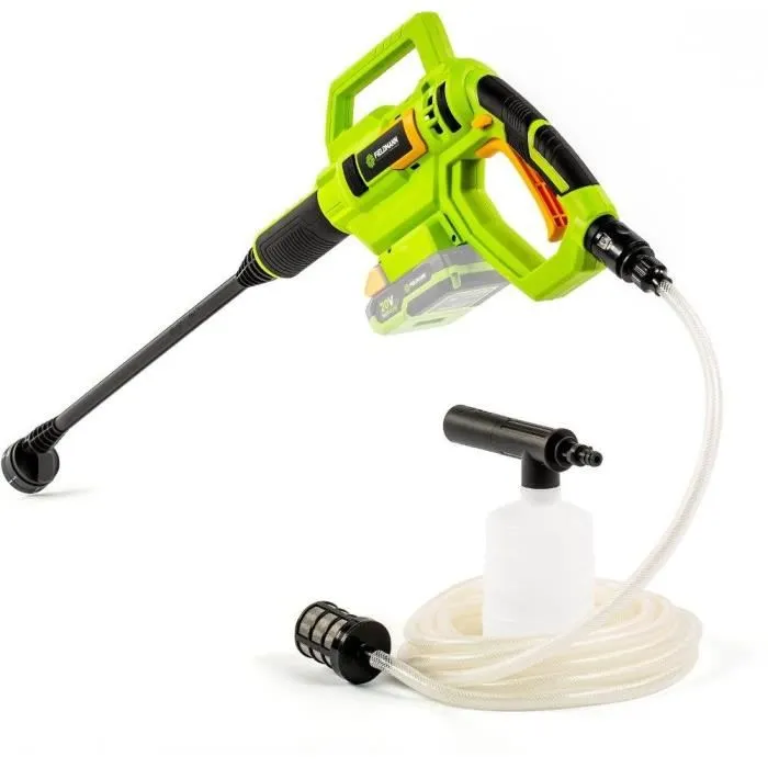 Fieldmann FDW 70905-0 Nettoyeur haute pression 22 bar, 2.5 l/min, avec lance, pot à mousse, pour voiture, terrasse, meuble de jardin