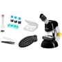 Bresser Kit Télescope et Microscope National Geographic pour Enfants - Télescope 50mm 18x-29x, Microscope 40x-640x LED, Dès 8 Ans