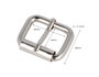 Innspiro Boucle Rectangulaire en Fer Nickel 26 mm (Lot de 5)