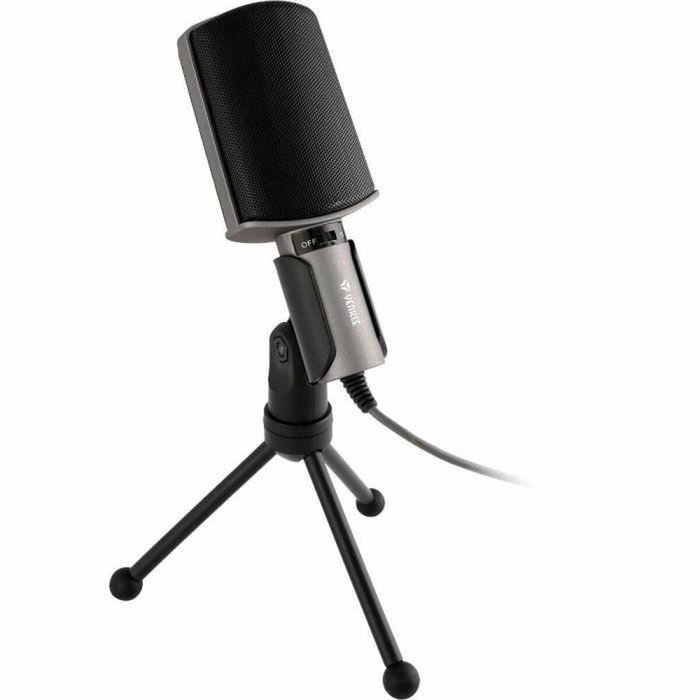 Yenkee YMC 1020GY Microphone pour PC de bureau Gris Yenkee YMC 1020GY Microphone pour PC de bureau Gris