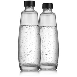 SodaStream 1047202410 Pack de 2 bouteilles en verre DUO de 1 litre