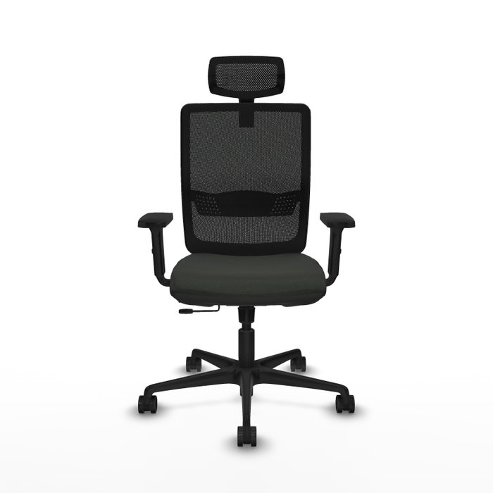 Piqueras Y Crespo Haches Chaise de bureau avec mécanisme Sincro/Traslack, Noir
