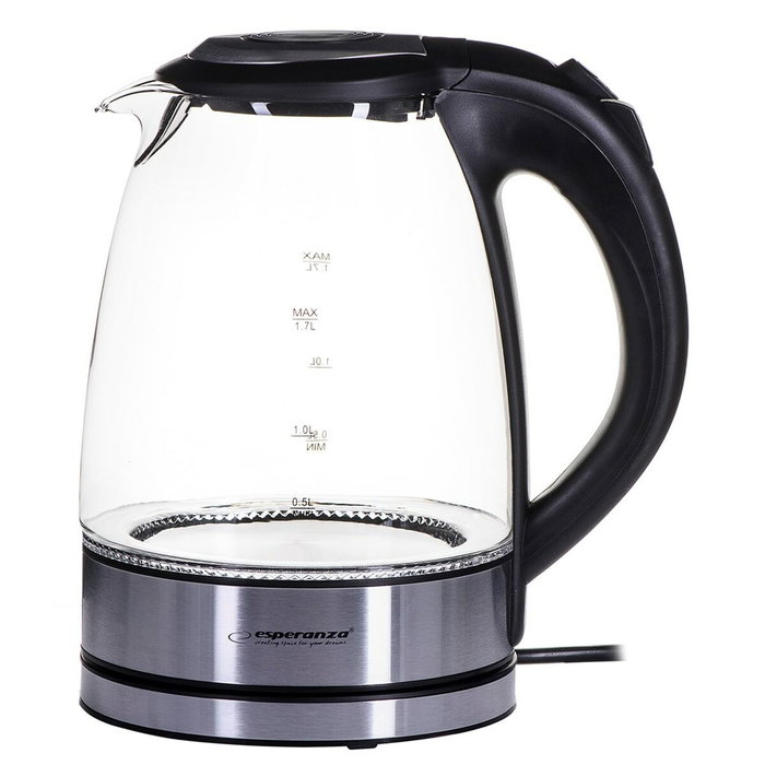 Esperanza Bouilloire EKK012 Noir verre et Plastique 1,7 L Esperanza Bouilloire EKK012 Noir verre et Plastique 1,7 L