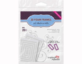 Scrapbook Adhesives by 3L Adhésif mousse 3D cadres blanc mesures surtidas 20u.