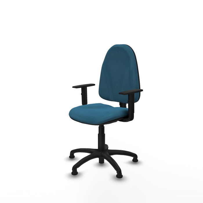 PIQUERAS Y CRESPO Chaise de bureau Algarra, tissu vert pétrole, accoudoirs 1D PIQUERAS Y CRESPO Chaise de bureau Algarra, tissu vert pétrole, accoudoirs 1D