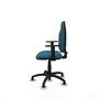PIQUERAS Y CRESPO Chaise de bureau Algarra, tissu vert pétrole, accoudoirs 1D