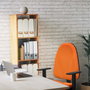 PIQUERAS Y CRESPO Chaise de bureau Algarra, tissu vert pétrole, accoudoirs 1D