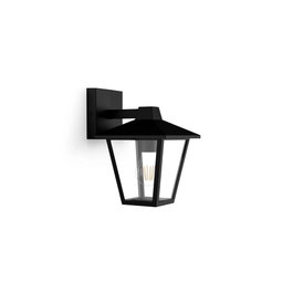 Philips Kinno Aplique extérieur E27 25 W Noir IP44 Lumière vers le bas 21 x 17 x 25 cm