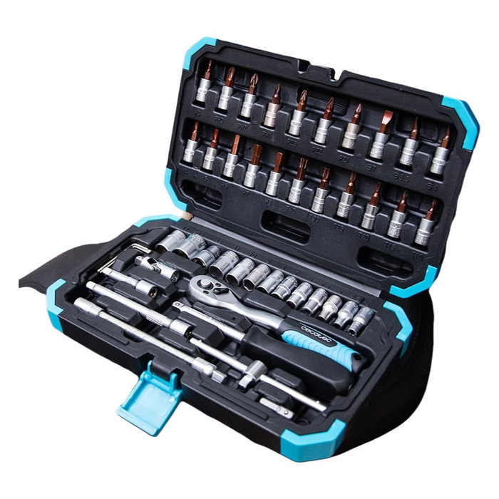 Boîte à outils Cecotec KRK 2200 Acier Acier au chrome vanadium 46 Pièces Boîte à outils Cecotec KRK 2200 Acier Acier au chrome vanadium 46 Pièces