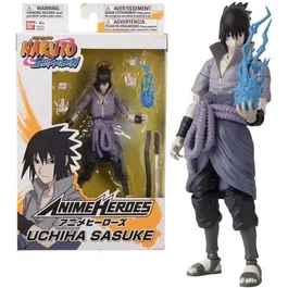 Figurine Bandai Naruto Shippuden Anime Heroes Sasuke Uchiwa 17 cm avec 16 points d'articulation - figurine collector détaillée