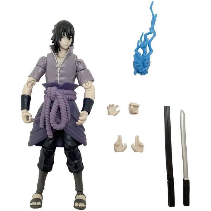 Figurine Bandai Naruto Shippuden Anime Heroes Sasuke Uchiwa 17 cm avec 16 points d'articulation - figurine collector détaillée Figurine Bandai Naruto Shippuden Anime Heroes Sasuke Uchiwa 17 cm avec 16 points d'articulation - figurine collector détaillée