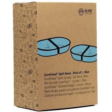 Sureflap Lot de 2 bols SureFeed bleu
