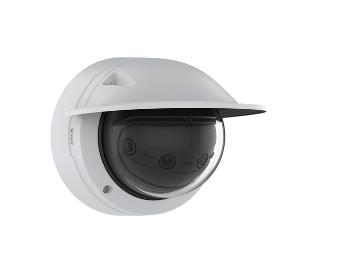 Axis P3827-PVE - Caméra multisenseur 7 MP panoramique 180° avec couverture verticale 90°, analytique IA, PoE, horizon redressé