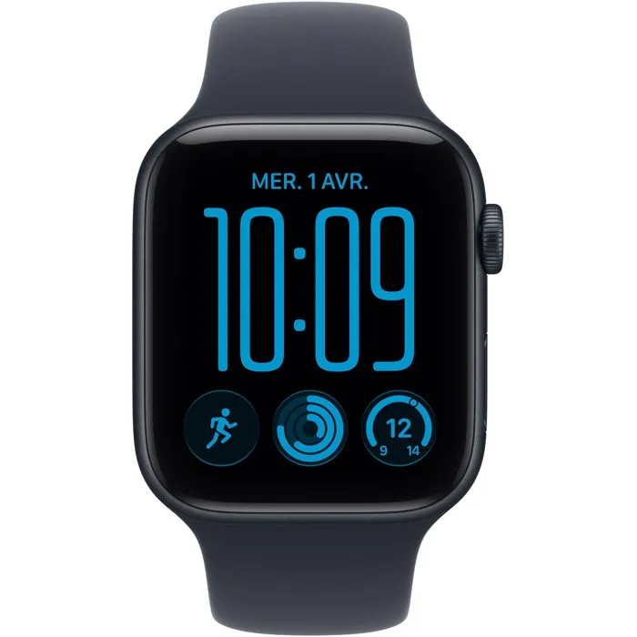Apple Watch SE 3 GPS + Cellular - 44mm - Aluminium Midnight - Bracelet Sport Bleu Marine M/L