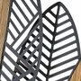BigBuy Home Décoration murale Noir Naturel Fer Fibre naturelle 81 x 4,5 x 102 cm