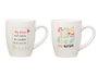 Vessia Tasse en Porcelaine Nature avec Filtre et Couvercle, Assortie, 340 ml, 12x10x8 cm (Set de 24)