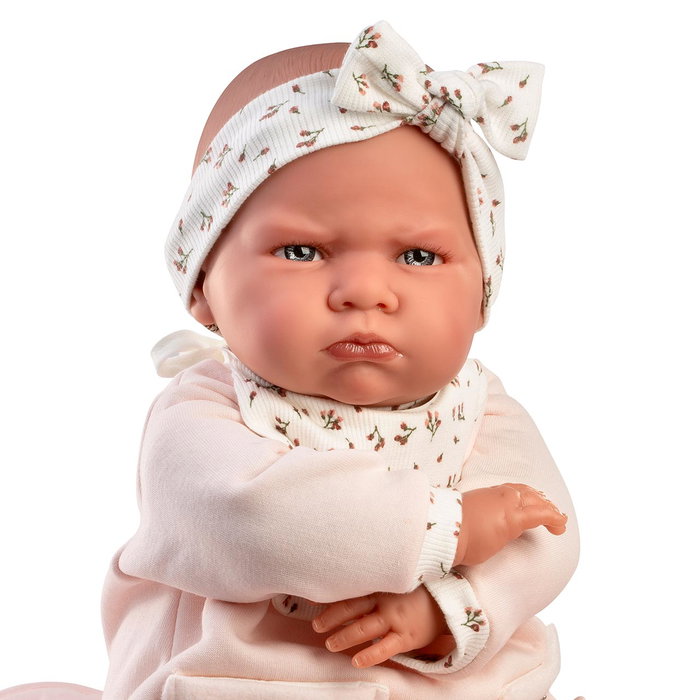 Muñecas Antonio Juan Ma Première Poupée Reborn Berta avec Couverture Matelassée Rose, Ensemble de Vêtements et Accessoires - Pour Enfants de 3 Ans et Plus