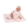 Muñecas Antonio Juan Ma Première Poupée Reborn Berta avec Couverture Matelassée Rose, Ensemble de Vêtements et Accessoires - Pour Enfants de 3 Ans et Plus