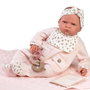 Muñecas Antonio Juan Ma Première Poupée Reborn Berta avec Couverture Matelassée Rose, Ensemble de Vêtements et Accessoires - Pour Enfants de 3 Ans et Plus