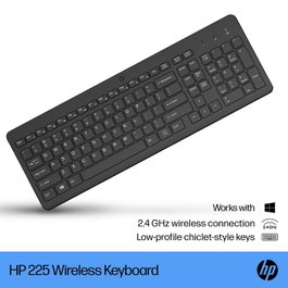 HP 225 Wireless Keyboard Noir