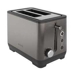 Aiwa KOTAN ABT-1000 Grille-pain 1000 W 2 Fentes Extra Larges, 7 Niveaux de Dorage, Décongélation, Réchauffage, Acier Inoxydable Anti-traces