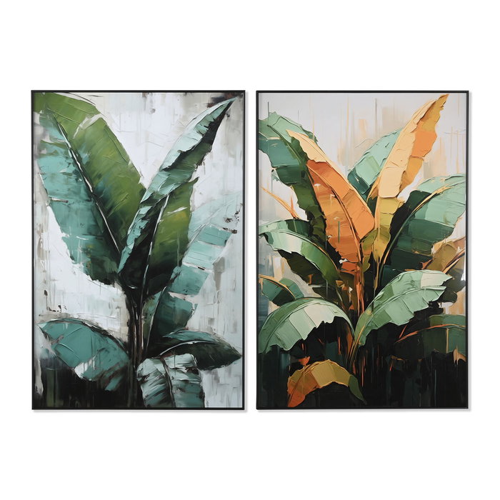 Home ESPRIT Toile ESPRIT Vert Palmiers Tropical 80 x 3,5 x 120 cm (2 Unités) Home ESPRIT Toile ESPRIT Vert Palmiers Tropical 80 x 3,5 x 120 cm (2 Unités)