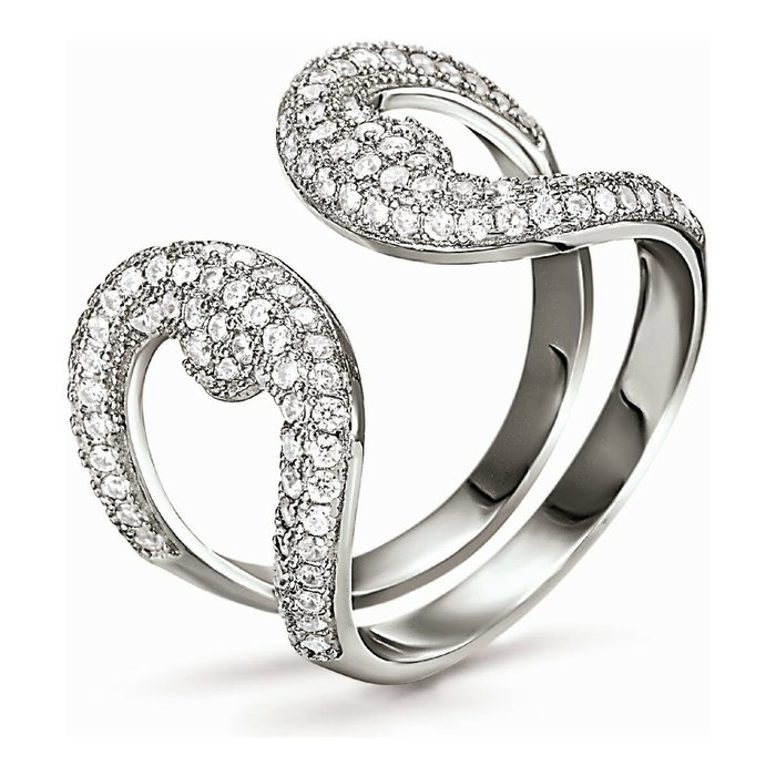 Folli Follie Bague en Argent de loi, Taille 52 Folli Follie Bague en Argent de loi, Taille 52